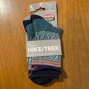 Darn Tough Hike/Trek Patterned Wool Blend Crew Socks M
